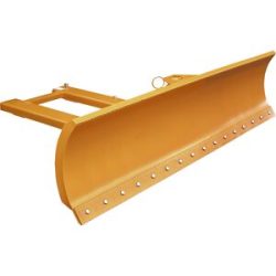 Schneeschieber für Gabelstapler, mit Stahlschürfleiste, Schildbreite 2400 mm eurokraft pro