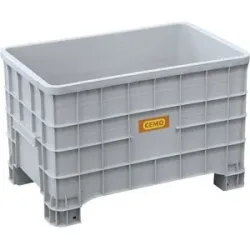 Altbatterie-Lager- und Transportbox, aus PE, Volumen 300 l, mit 4 Füßen, ab 3 Stk CEMO