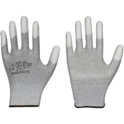 kaiserkraft Montagehandschuhe ESD touchscreenfähig, finger-/handflächenbeschichtet, VE 12 Paar, Größe 8, ab 5 VE