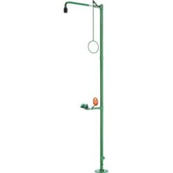 Körper-Notdusche ClassicLine, freistehend, grün/schwarz B-SAFETY