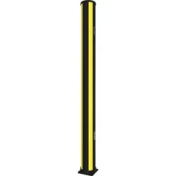 Rammschutz-Poller X-Protect, Höhe 2300 mm, zinkgelb, graphitschwarz Axelent