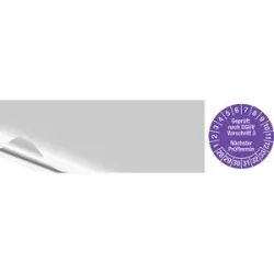 kaiserkraft Kabelprüfplakette DGUV, LxH 95 x 25 mm, VE 10 Stk, 28, violett