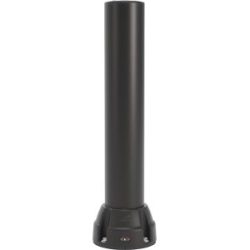 Rammschutz-Poller 125L, Höhe 750 mm, verzinkte Platte, schwarz Boplan