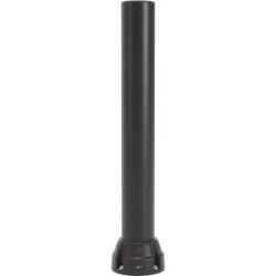 Rammschutz-Poller 125L, Höhe 1000 mm, verzinkte Platte, schwarz Boplan