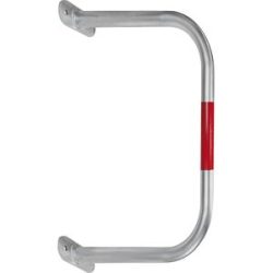 Wandschutzbügel, verzinkt/rot, HxB 600 x 750 mm Black Bull
