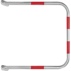 Wandschutzbügel, verzinkt/rot, HxB 1000 x 1000 mm Black Bull