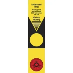 kaiserkraft Plakette DGUV I 208-016 Leitern/Tritte, Folie, LxH 50 x 220 mm, VE 10 Stk, 31 - 33