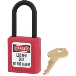 Vorhängeschloss Zenex?, Kunststoffbügel, mit Schlüsselrückhaltung, VE 6 Stk, Höhe 44 mm Masterlock