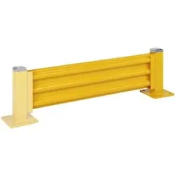 kaiserkraft Rammschutzwand, Höhe 480 mm, 1 Wandelement, Länge 1372 mm, Anbauelement inkl. 1 Pfosten