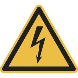 kaiserkraft Warnkennzeichen, Warnung vor gefährlicher elektrischer Spannung, VE 10 Stk, Aluminium, Schenkellänge 200 mm