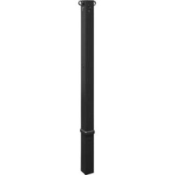 Absperrpfosten, 70 x 70 mm, herausnehmbar, zwei Ösen, mit Profilzylinder, eisenglimmer Schake