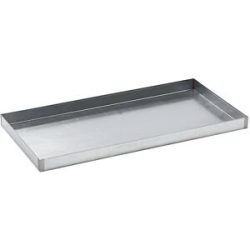 Stahl-Kleingebinde-Universalwanne, verzinkt, Auffangvolumen 40 l, Länge 1200 mm eurokraft basic