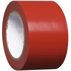 Bodenmarkierungsband aus Vinyl, einfarbig, Breite 75 mm, rot, VE 16 Rollen Moravia