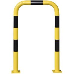 kaiserkraft Rammschutzbügel, Ø 76 mm, zum Aufdübeln, für den Außenbereich, HxB 1200 x 750 mm