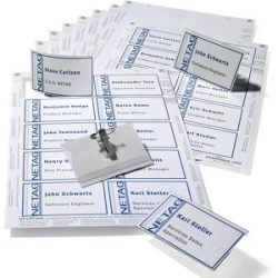 Namensschilderset, Schilder mit Kombiklemme, VE 5 Stk DURABLE