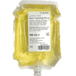 Cremeseife Clear+, pH-neutral mit Zitronenduft, Inhalt 0,5 Liter, VE 6 Stk CWS