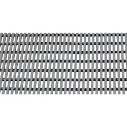 Bodenmatte für Dusch- und Umkleideraum, Weich-PVC, 10 m Rolle, Breite 1000 mm, grau EHA