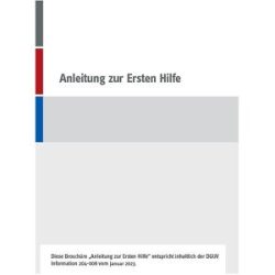 kaiserkraft Erste-Hilfe-Broschüre, nach BGI 503, mit Erste-Hilfe-Sofortmaßnahmen, ab 80 Stk
