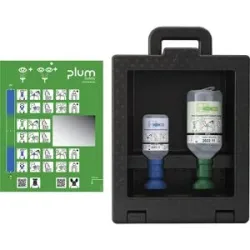 iBox Wandbox mit Sichtfenster und Tragegriff, 500 ml 0,9 % NaCl, 200 ml pH-neutral, steril plum