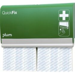 Pflasterspender QuickFix, Detectable Long, mit 90 Pflasterstrips, HxB 133,5 x 232,5 mm plum