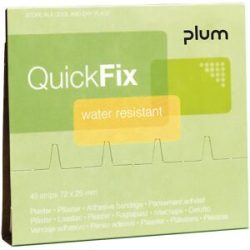 Pflaster-Nachfüllpackung QuickFix, Water Resistant, VE 6 à 45 Stk, HxB 72 x 25 mm plum