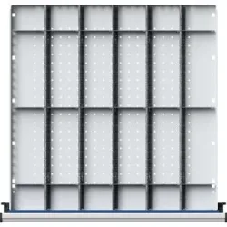 Einteilungssatz für Schubladen-BxT 600 x 600 mm, ?-Teilung, für Fronthöhe 180 - 360 mm ANKE