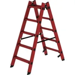 Kunststoffleiter, mit GFK-Stufen, 2 x 5 Stufen MUNK