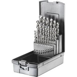 kaiserkraft Spiralbohrer-Satz, DIN 338 HSSE-Co5 Typ VA - OXID - PREMIUM, 25 Teile