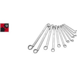 Doppel-Ringschlüsselsatz, 12-teilig, verchromt, poliert, DIN838 VIGOR