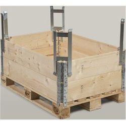 Distanzhalter, VE 4 Stk, für Aufsatzrahmen zu Palette, 250 mm lichte Höhe ratioform
