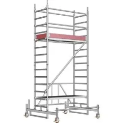 Alu-Klappgerüst ZIFA, Plattform 1,80 x 0,75 m, Gerüsthöhe 3,98 m Layher