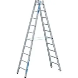 Profi-Sprossenleiter, beidseitig begehbar, 2 x 10 Sprossen ZARGES