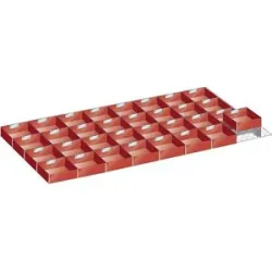 Kunststoffeinsatzkasten, für Schrankmaße 1431 x 725 mm, für Schubladenhöhe 75 mm LISTA