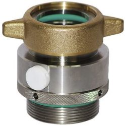 Emissionsschutz-Fassadapter, Edelstahl 1.4571, für Pumpwerk-Ø 41 mm, Gewinde G 2'' Jessberger