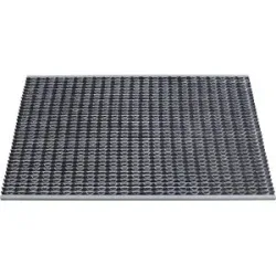 Alu-Schmutzfangsystem EAZYCARE WAVE, Gummi-Einlage, LxB 1185 x 785 mm Miltex