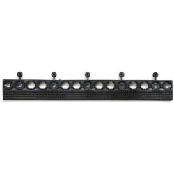 Randleiste für YOGA GRIP ULTRA, Ausführung männlich, VE 4 Stk, schwarz Miltex