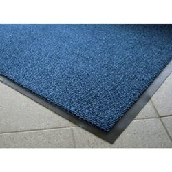 Schmutzfangmatte für innen, Flor aus Polypropylen, LxB 1800 x 1200 mm, schwarz / blau COBA