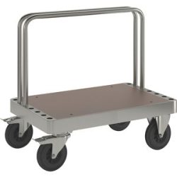 Verzinkter Plattentransportwagen, LxBxH 900 x 600 x 960 mm, mit Feststeller Kongamek