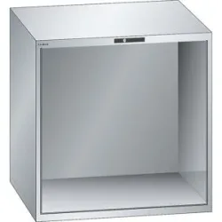 Schubladenschrank-Leergehäuse, Außen-BxT 1023 x 725 mm, Höhe 1000 mm, lichtgrau LISTA