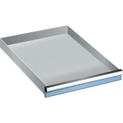 Schublade, für Schrank-BxT 564 x 572 mm, Traglast 75 kg, Fronthöhe 50 mm, lichtblau LISTA