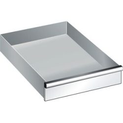 Schublade, für Schrank-BxT 564 x 572 mm, Traglast 200 kg, Fronthöhe 100 mm, lichtgrau LISTA