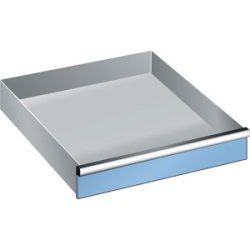 Schublade, für Schrank-BxT 717 x 725 mm, Traglast 75 kg, Fronthöhe 100 mm, lichtblau LISTA