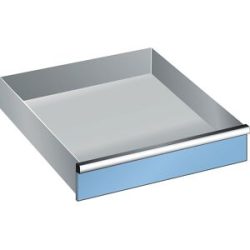 Schublade, für Schrank-BxT 717 x 725 mm, Traglast 75 kg, Fronthöhe 125 mm, lichtblau LISTA