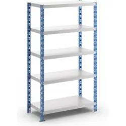 Universal-Steckregal, stabil, Stahlblechböden, HxBxT 1820 x 1050 x 500 mm, Grundregal eurokraft basic
