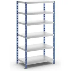 Universal-Steckregal, stabil, Stahlblechböden, HxBxT 1976 x 1050 x 600 mm, Grundregal eurokraft basic