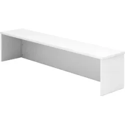 Thekenaufsatz Office Weiss Holz 160 cm - Material: Holzwerkstoff - Thekenaufsatz