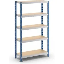 Universal-Steckregal, stabil, Spanplattenböden, HxBxT 1820 x 1050 x 400 mm, Grundregal eurokraft basic