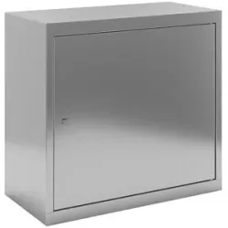kaiserkraft Edelstahl-Hängeschrank, HxBxT 600 x 650 x 320 mm, 2 Fachböden