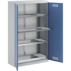 eurokraft pro, Umweltschrank, 4 ausziehbare Wannenböden, Breite 1200 mm eurokraft pro