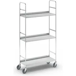Ordner-Etagenwagen KM151, 3 Böden, LxBxH 790 x 290 x 1500 mm, ab 5 Stk Kongamek